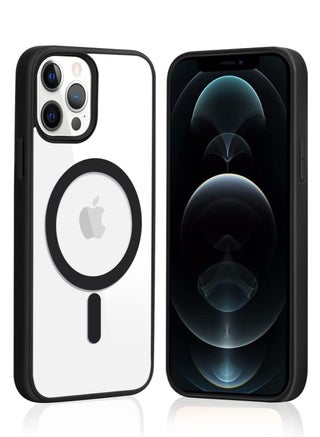 iPhone 12 Pro Max Case Clear Magsafe Slim Cover, Ultra-Thin Shockproof and Anti-Yellow Transparent Protective Cover Compatible for Apple iPhone 12 Pro Max 6.7 inch - Black - pzsku/ZDF76F48B5191AE7BAC26Z/45/_/1693470974/8580b3ff-dfbd-4446-841b-68ce1509a81a