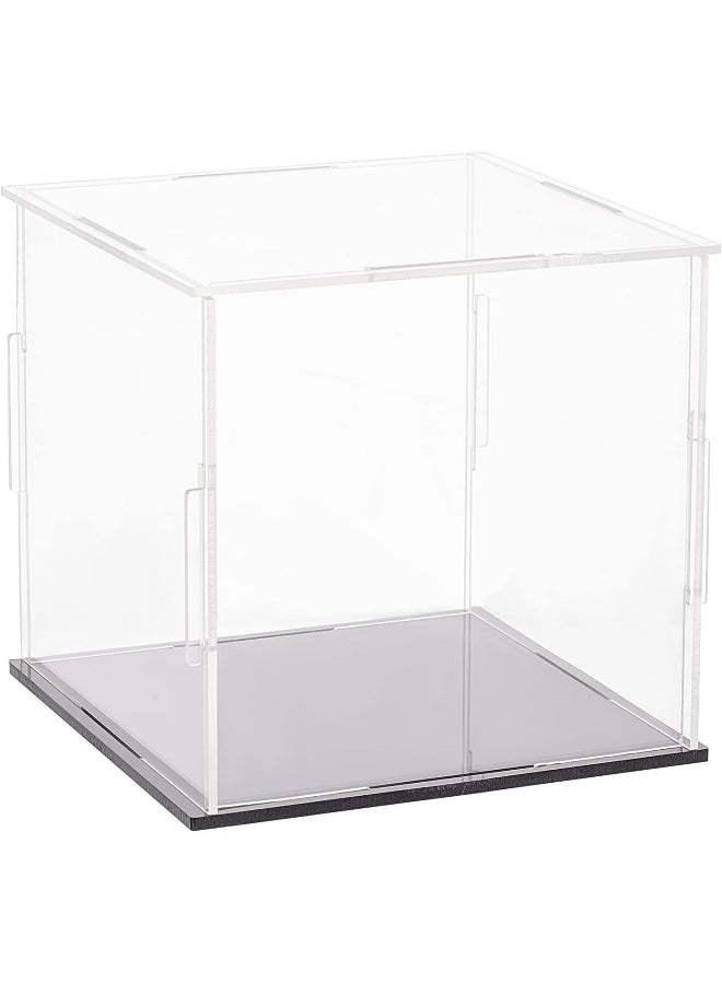 TPGP Clear Acrylic Display Case With Black Base 11 X 11 X 10.5 Cm - Image 1