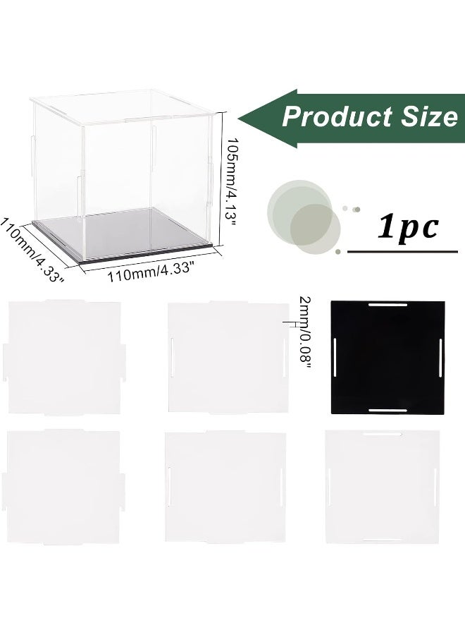 TPGP Clear Acrylic Display Case With Black Base 11 X 11 X 10.5 Cm - Image 2