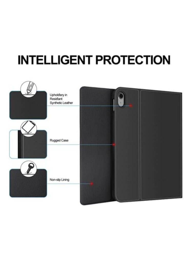 Raxoom iPad 10th Generation Keyboard Case with Trackpad (10.9 inch 2022 Release), Wireless Detachable Rechargeable Multi-touch Keyboard, Smart Folio Protective Cover with Pencil Holder - Image 2