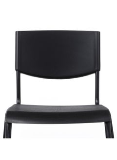 Zaboon Bar Stool With Backrest, Black/Black, 74 Cm  - Image 4