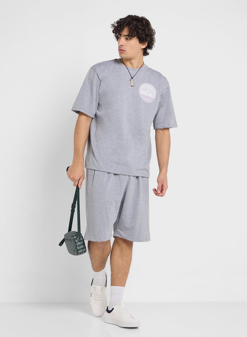 Seventy Five Graphic T-Shirts And Shorts Sets - Image 1