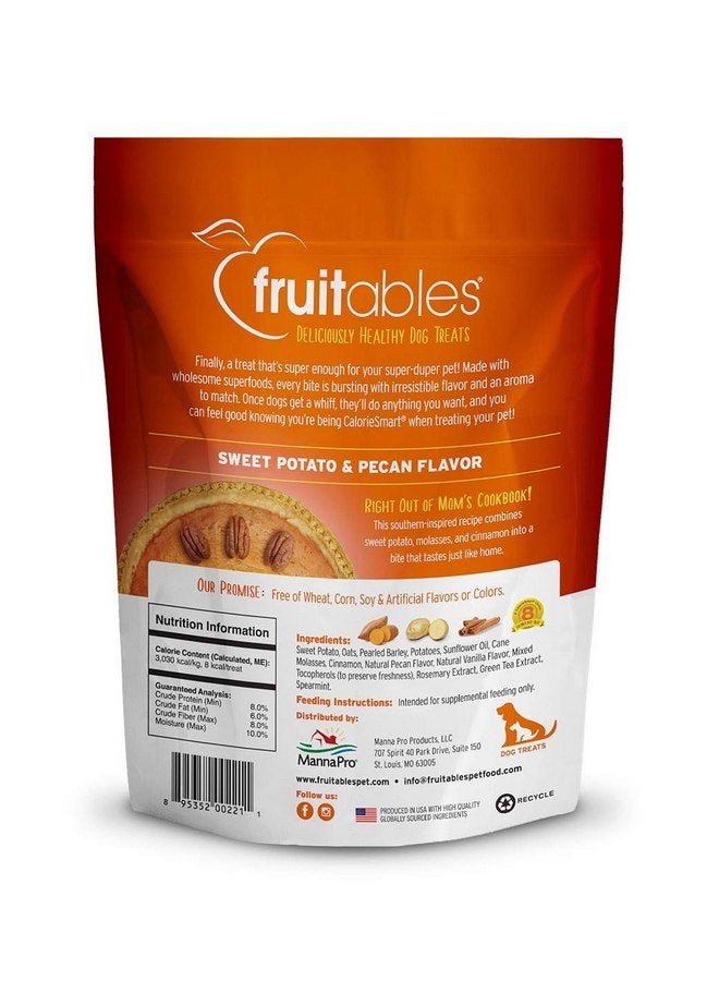Fruitables 7 Ounce Crunchy Baked Dog Treats Sweet Potato and Pecan Flavor Pack of 6 - Image 2