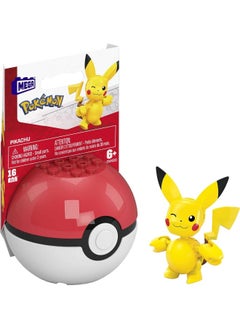 MEGA CONSTRUX Mega Construx Pokemon Pikachu Construction Set, Building Toys for Kids [Amazon Exclusive]  - Image 1