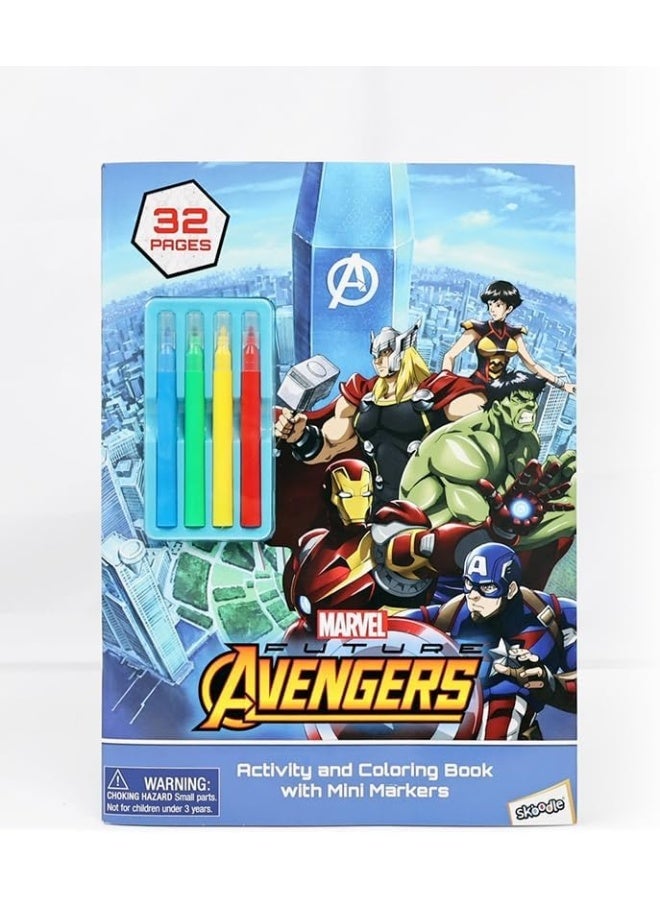 SKOODLE Disney Coloring Activity Books for Kids with 7-Colour Mini Markers Set - Image 1