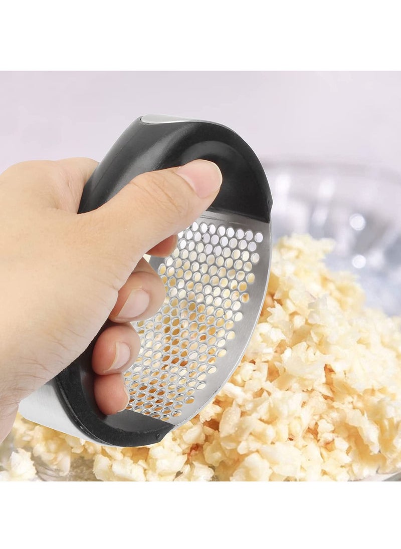 Generic - Multipurpose Garlic Presser Stainless Steel Quick Handy Professional Ginger Garlic Paste Maker Crusher Kitchen Tool - Image 1