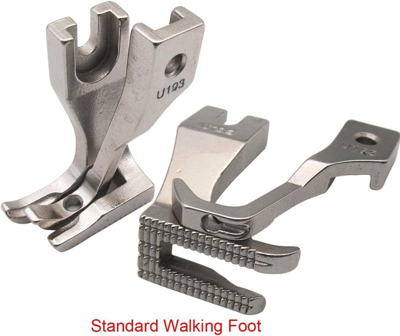 SSS 1SET U192U193 Standard Walking Foot Set Bilateral Double Pressure Bottom Prick Walking Zipper Industrial Sewing Machine Pressure Foot with SnapOn - Image 3