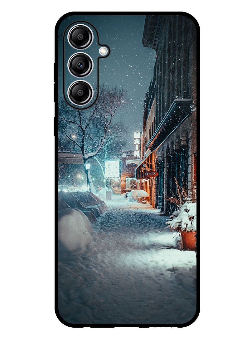 Theodor Protective Case Anti Scratch Shock Proof Bumper Cover For Samsung Galaxy M15 city_evening_snowfall - Image 1