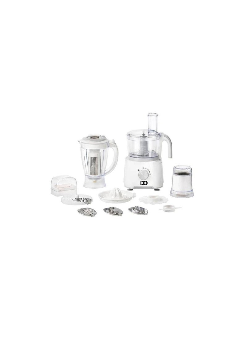 IDO Food Processor 1000 Watt 25 Functions FP1000-WH-IDO  - Image 1