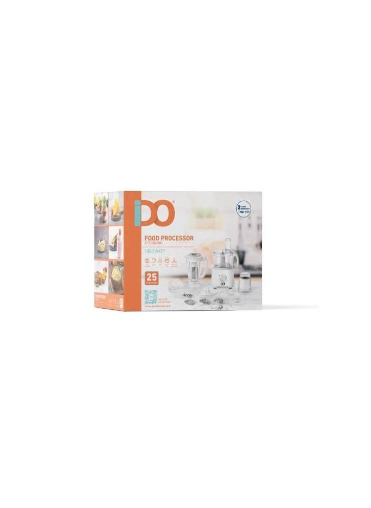 IDO Food Processor 1000 Watt 25 Functions FP1000-WH-IDO  - Image 2