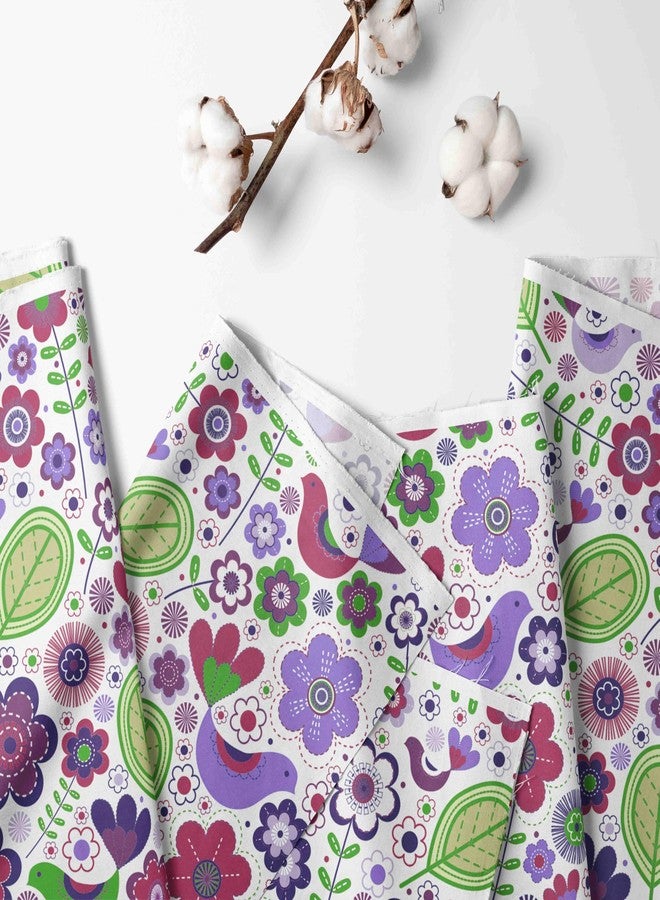 Bacati Botanical Girls Fabric Memo Photo Bulletin Board, Purple - Image 3