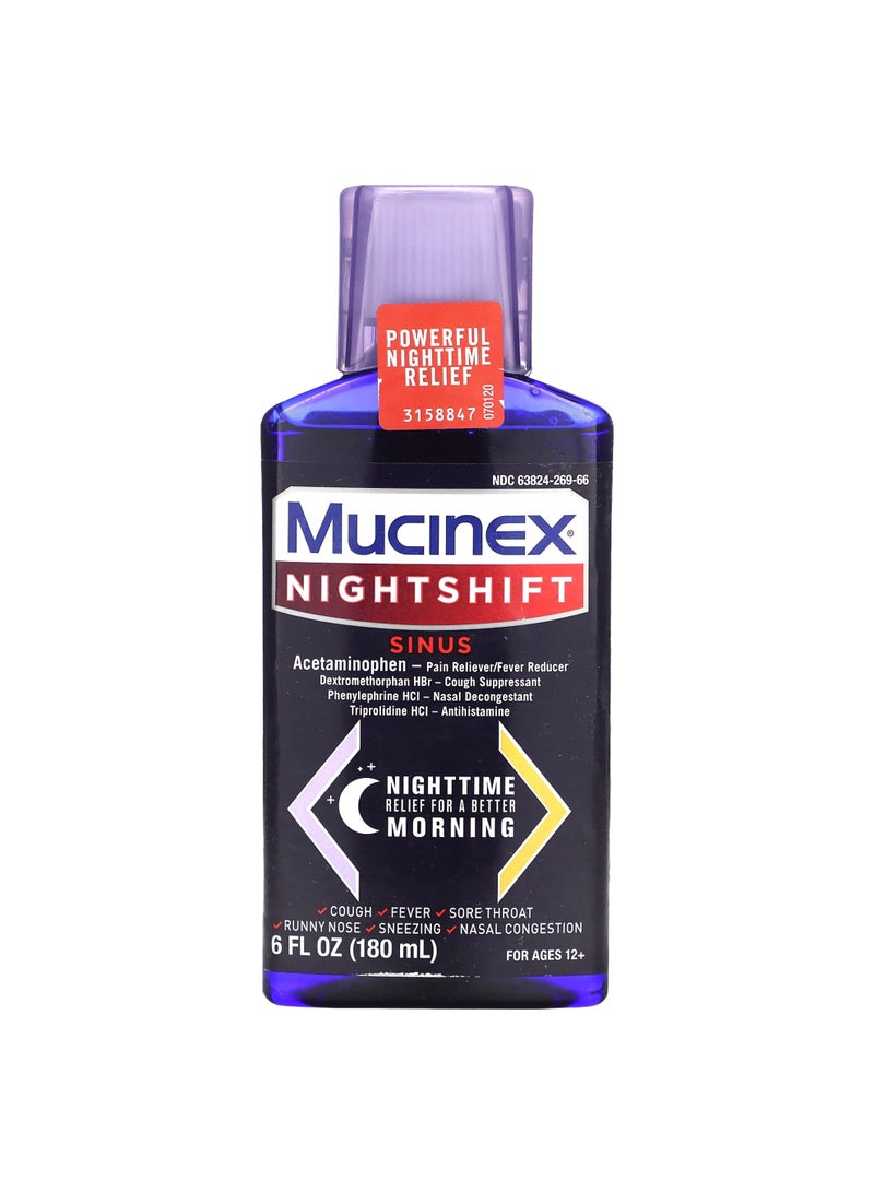 Nightshift, Sinus, Ages 12+, 6 fl oz (180 ml)