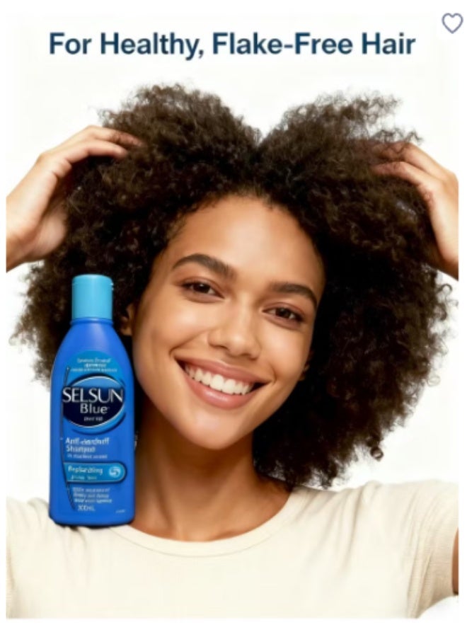 Selsun blue Anti-dandruff Shampoo 1% SELENIUM SULFIDE Replenishing All Hair Types Fights recurrence of faking and itching when used regularly 200mL - Image 4