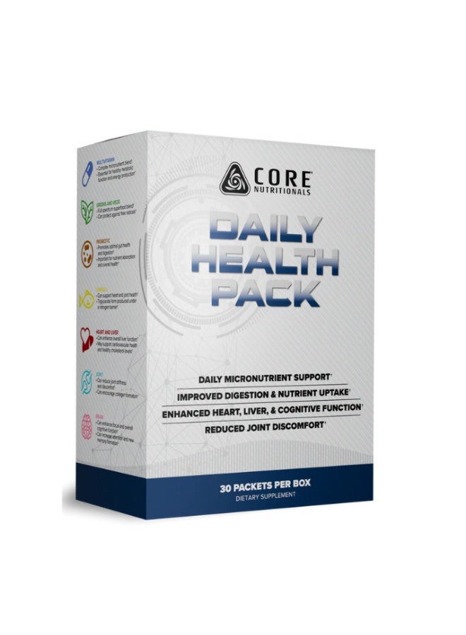 All-in-One Daily Health Pack Complete Micronutrient, Omega-3, Probiotic & Greens Support for Energy, Immunity & Gut Health – 30 Packets