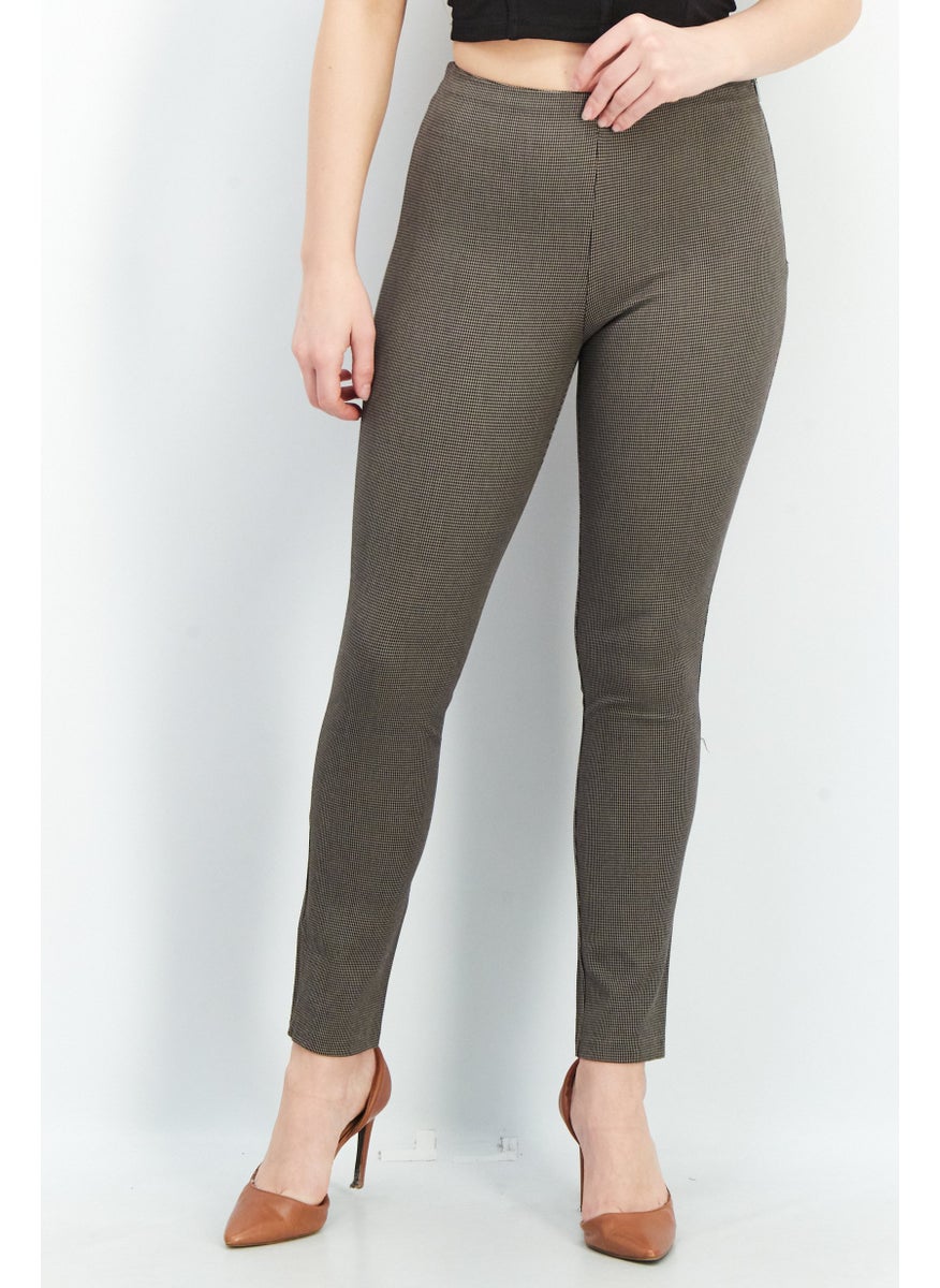 French Connection Women Regular Fit Textured Pull On Pants, Black  - Image 1
