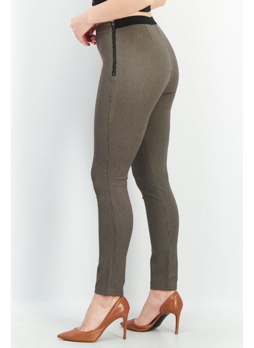 French Connection Women Regular Fit Textured Pull On Pants, Black  - Image 2