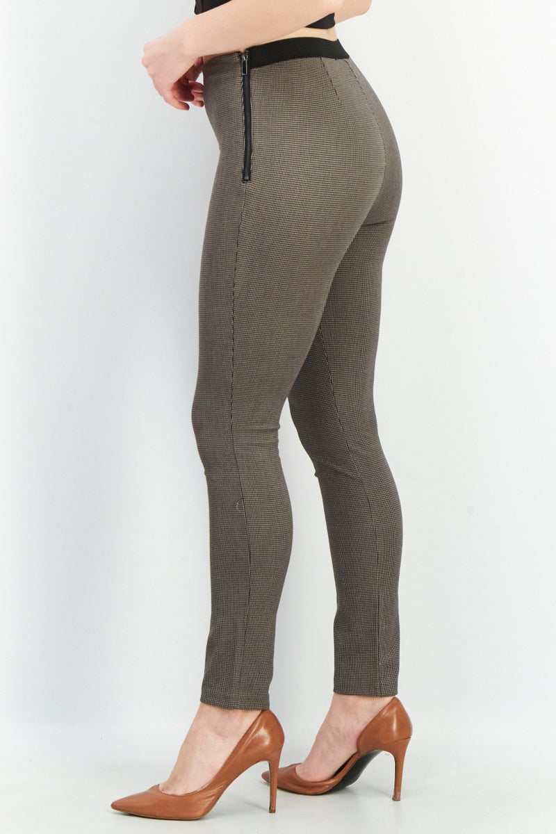 French Connection Women Regular Fit Textured Pull On Pants, Black  - Image 2