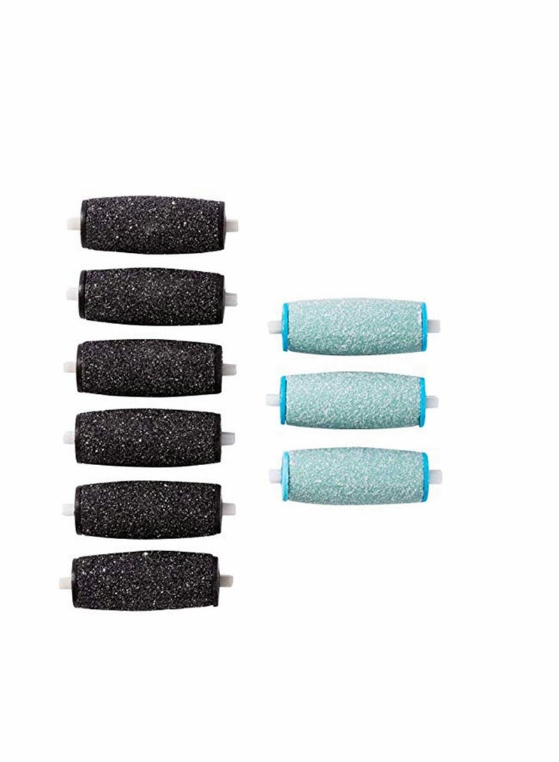 KASTWAVE CharmCollection 9Extra Coarse Replacement Roller Refill Heads Compatible with PediPefect Electronic Foot File - Image 1