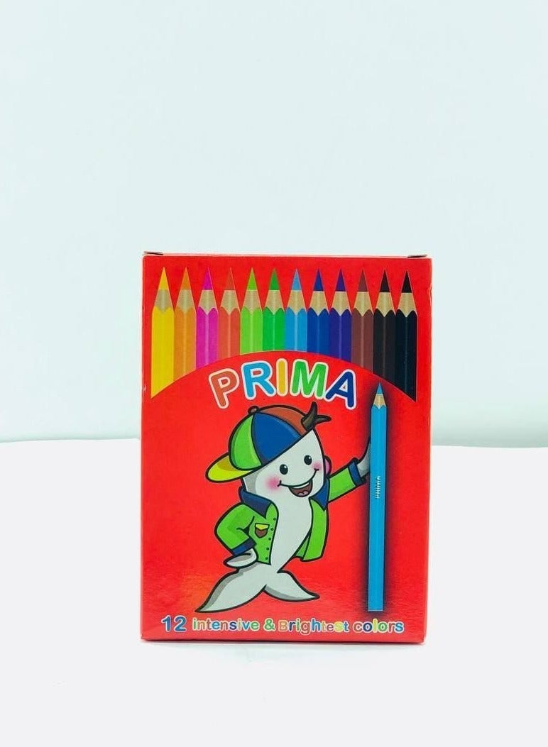 Prima wood colors in all colors with clean materials. Short pen. Box: 12 colors. - Image 2