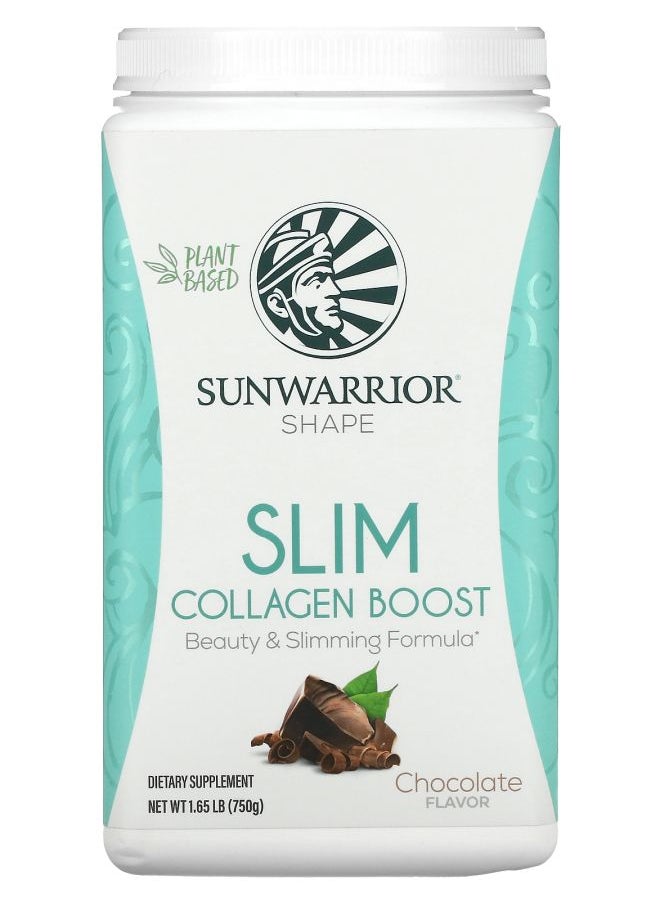 Sunwarrior - Shape Slim Collagen Boost Chocolate 1.65 lb (750 g) - Image 1