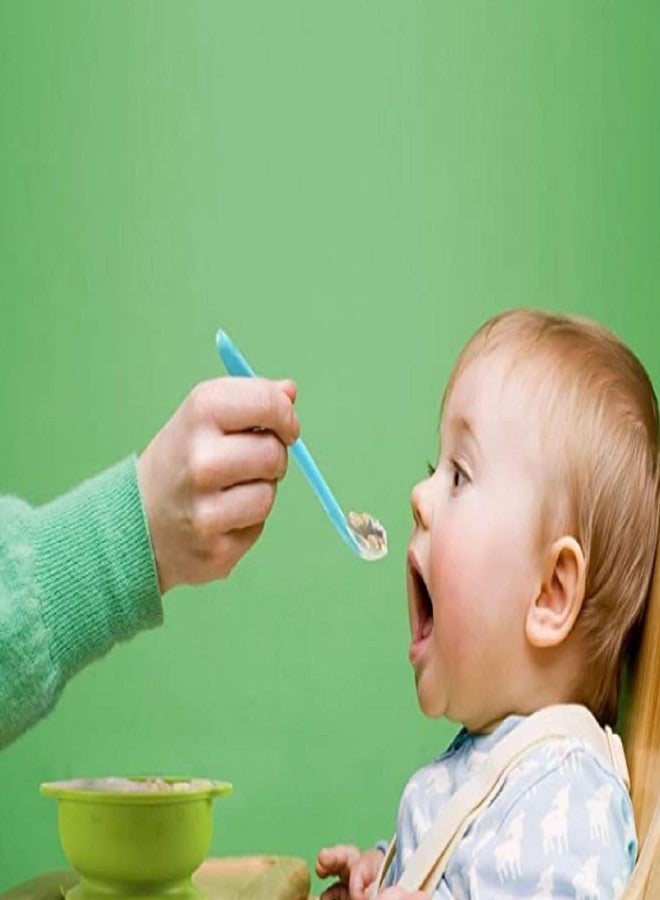 CUTEABLY ملعقة إطعام الأطفال من كيوتيبلي، طرف سيليكون خالٍ من مادة BPA، أداة إطعام ذاتية، 4 أشهر فأكثر (3) - Image 3