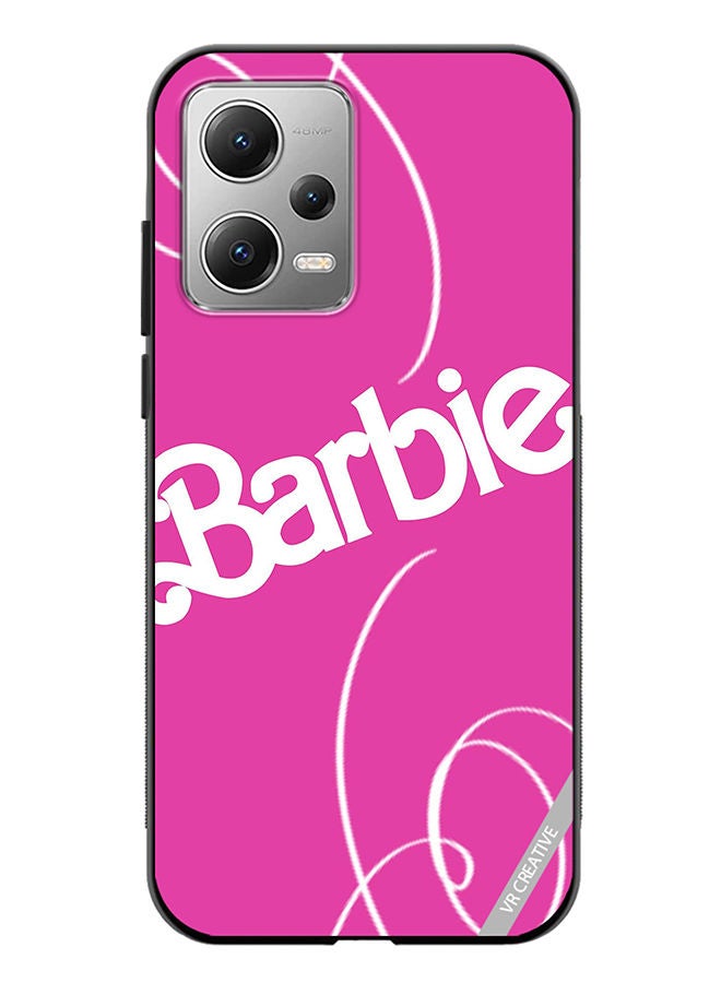 VR CREATIVE Protective Case Cover For Xiaomi Redmi Note 12 Barbie Lines Design Multicolour - Image 1
