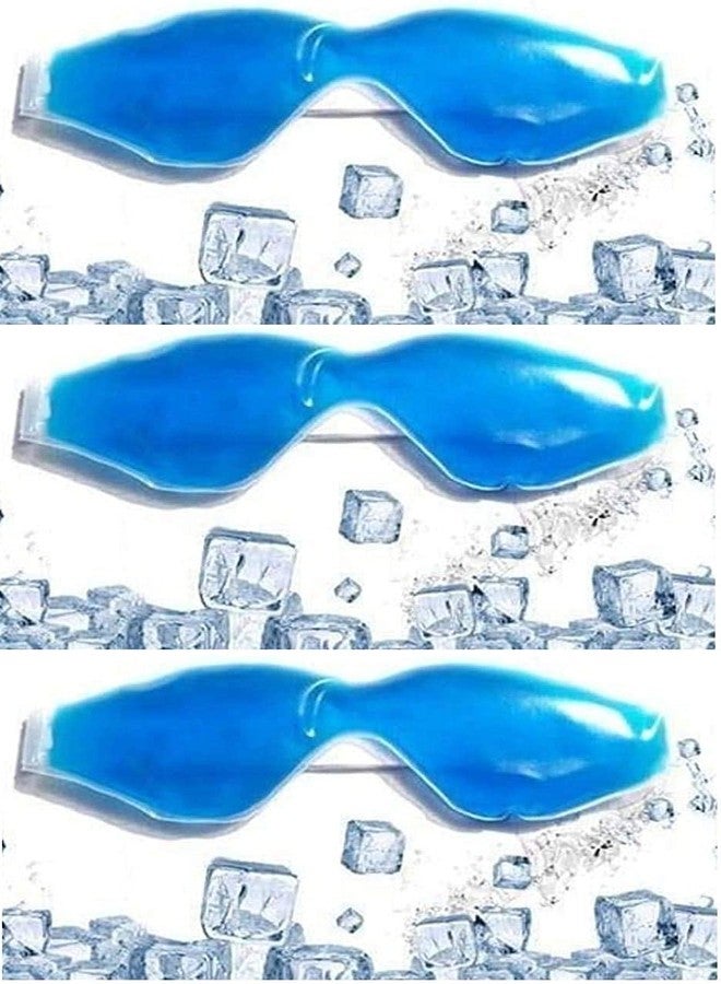 NEEV ENTERPRISE Cooling Gel Relaxing Eye Mask for Dark Circles, Dry Eyes, Cooling Eyes, Pain Relief, Redness, Eye Patches, Sleeping Cool Pad Suitable for All Family Members - Blue (3 PC) - Image 1