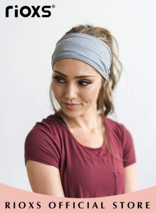 Sports Headband,10 Pack Elastic Headbands For Men And Women,Non-Slip Sweatband For Yoga Pilates Running Gym Workout Baseball Fitness Or Casual Wear, Breathable and Sweat-Wicking - view 3