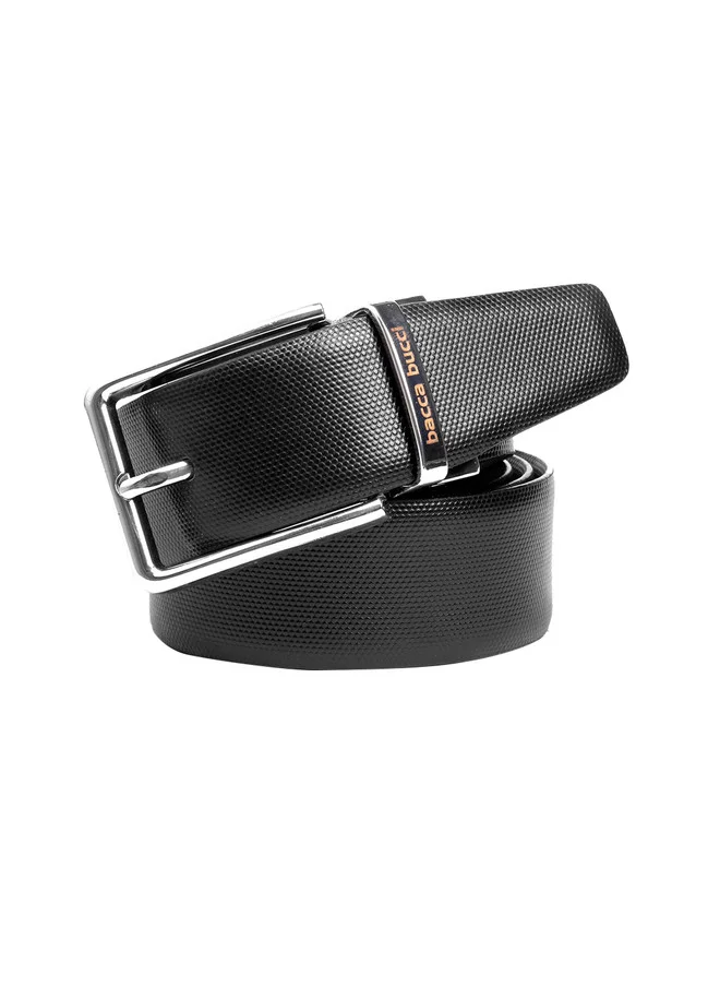 Bacca Bucci  Men's Black & Brown Solid Reversible Genuine Leather Belt for Men | Best Price UAE