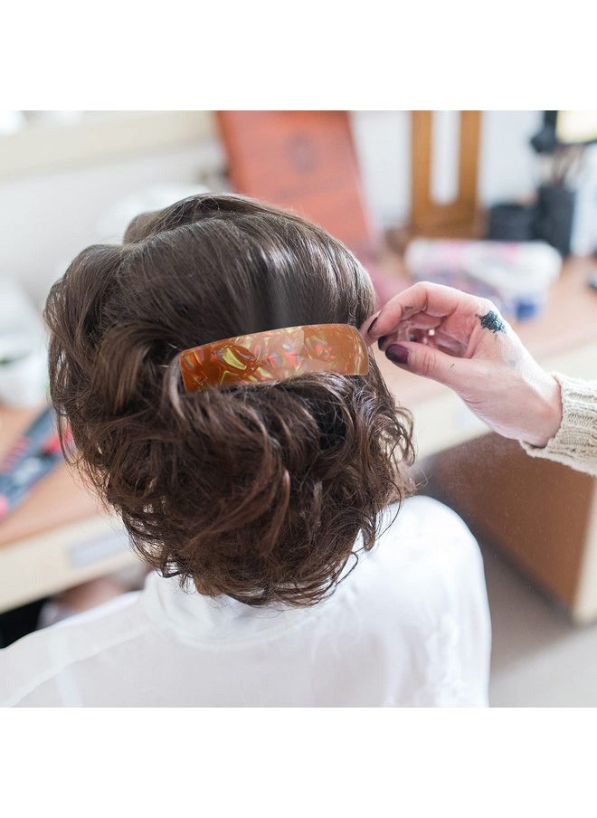 WILLBOND 6 Pieces Hair Barrettes for Women Hair Clips Womens Hair Accessories Large French Hair Pin Retro Hair Clasp, 6 Colors (Vibrant Pattern)  - Image 5