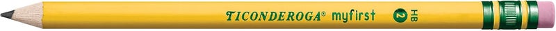 Ticonderoga My First Wood-Cased Pencils, Pre-Sharpened, 2 HB, Yellow, 12 Count - Image 3