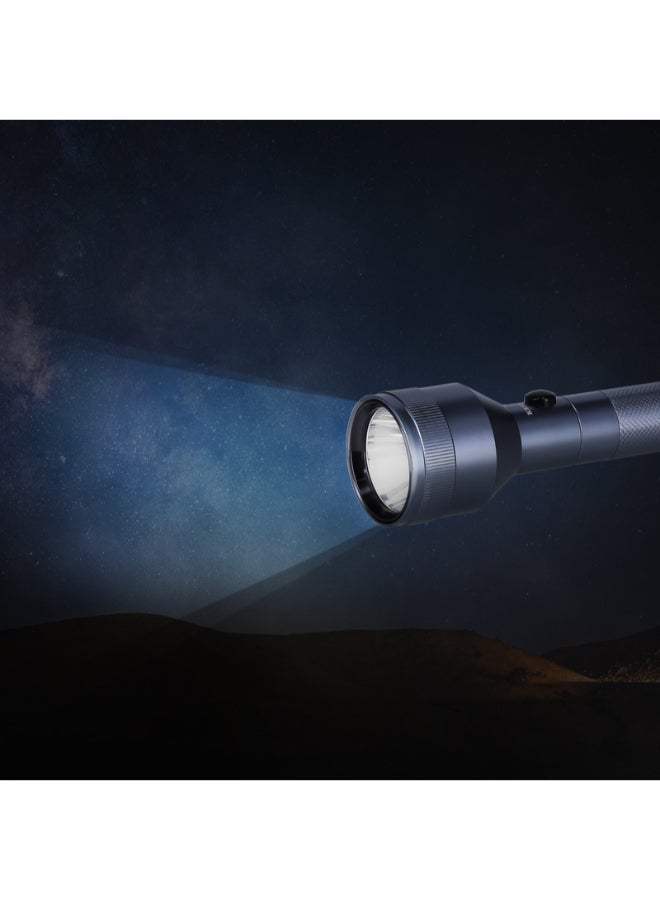 KRYPTON Rechargeable LED Flashlight-Powerful Torch For Camping, Hiking, Trekking Grey - Image 5