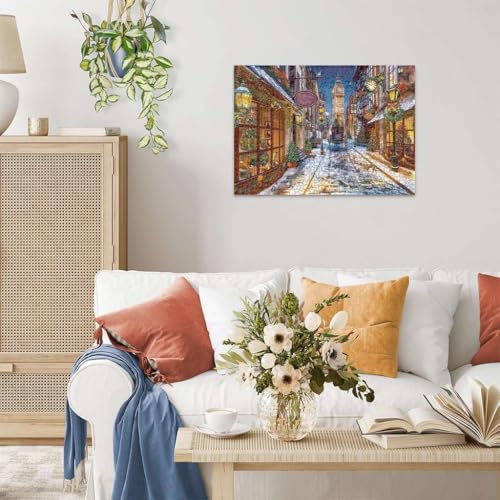 Ravensburger رايفنسبورجر - وقت عيد الميلاد - 1000 قطعة لغز - مشهد مدينة لندن في بداية القرن بتفاصيل مذهلة - جودة ممتازة - للأعمار 12 وما فوق - Image 4