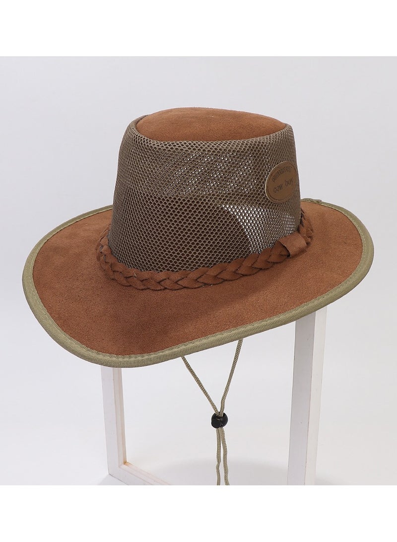 KUYING New Fashion Simple Solid Mesh Breathable Sunshade and Sunscreen Hat 