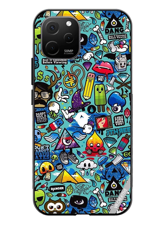VR CREATIVE Protective Case Cover For Huawei Nova Y61 Multicolour Design - Image 1