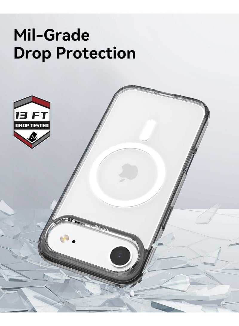 RAPTIC غطاء حماية شفاف لجهاز آيفون إير متوافق مع ماج سيف [اختبار السقوط حتى 13 قدم] - أسود شفاف - Image 2