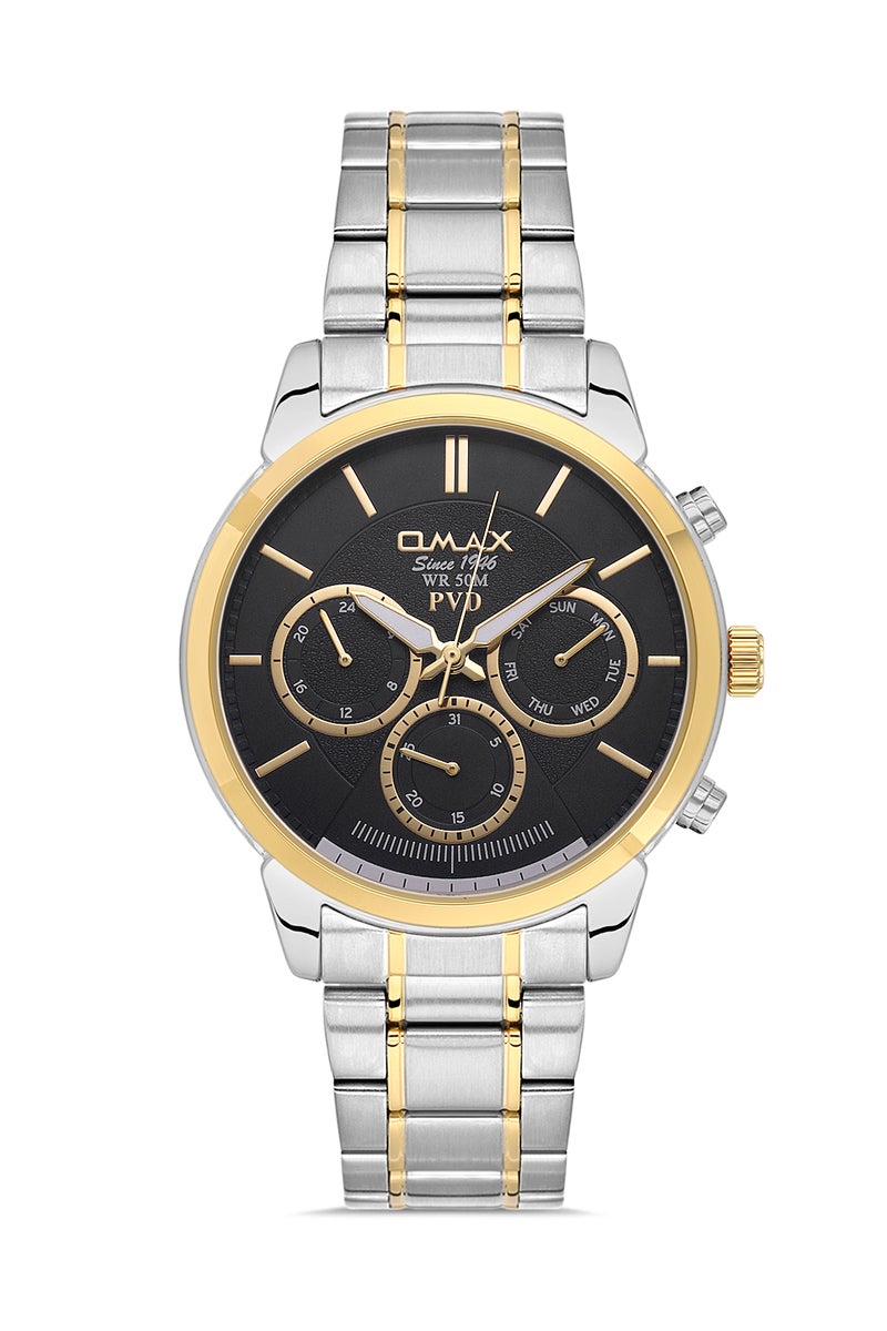 OMAX Men's Wrist-Watch | Analog | Stainless Steel Band | Elegant Design - Image 1