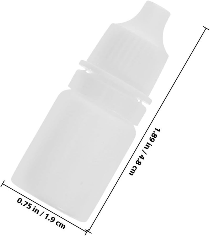 FAVOMOTO 10pcs 5ml Squeezable Eye Dropper Bottles Refillable Plastic Liquid Dropping Containers Portable for Travel and Essential Oils - Image 2
