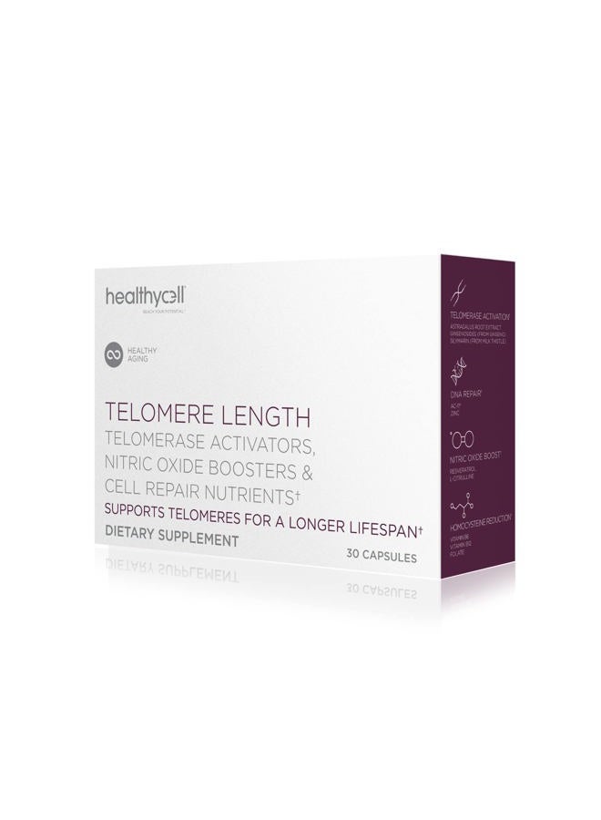 Healthycell Telomere Length | Supplement for Lengthening Telomeres and DNA Repair, Anti Aging, Cell Health, Stem Cell Support | Clinically Proven Ingredient AC11® | 578 mg Capsules - Image 1