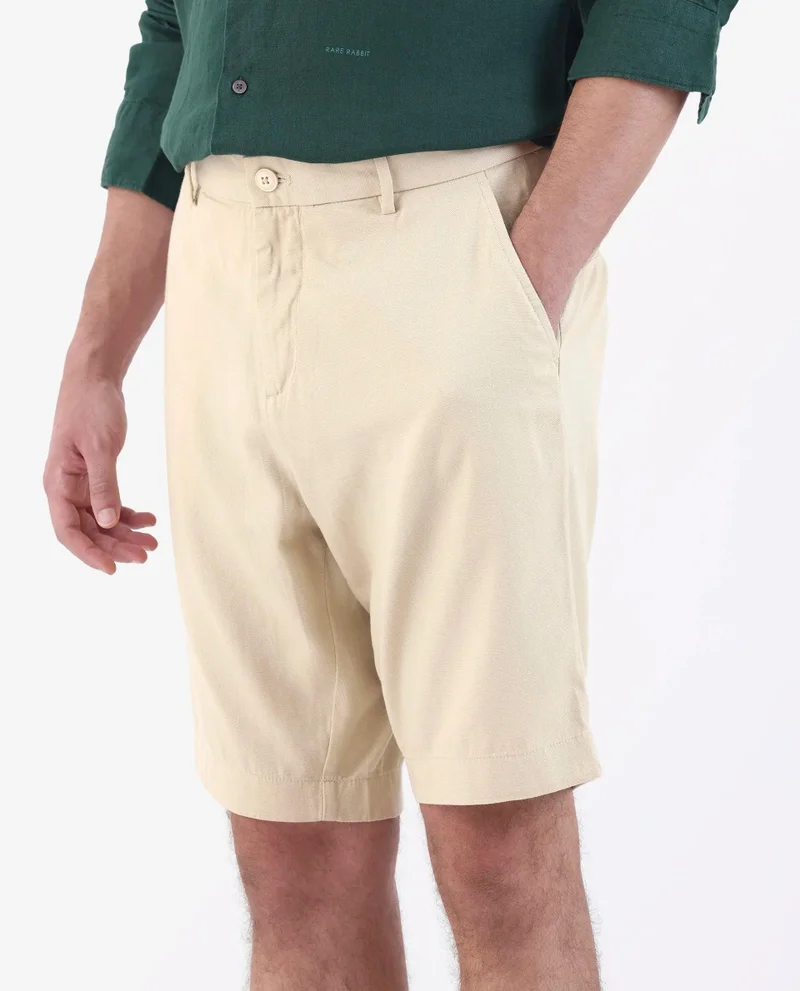 Rare Rabbit Men's Linen Blend Shorts