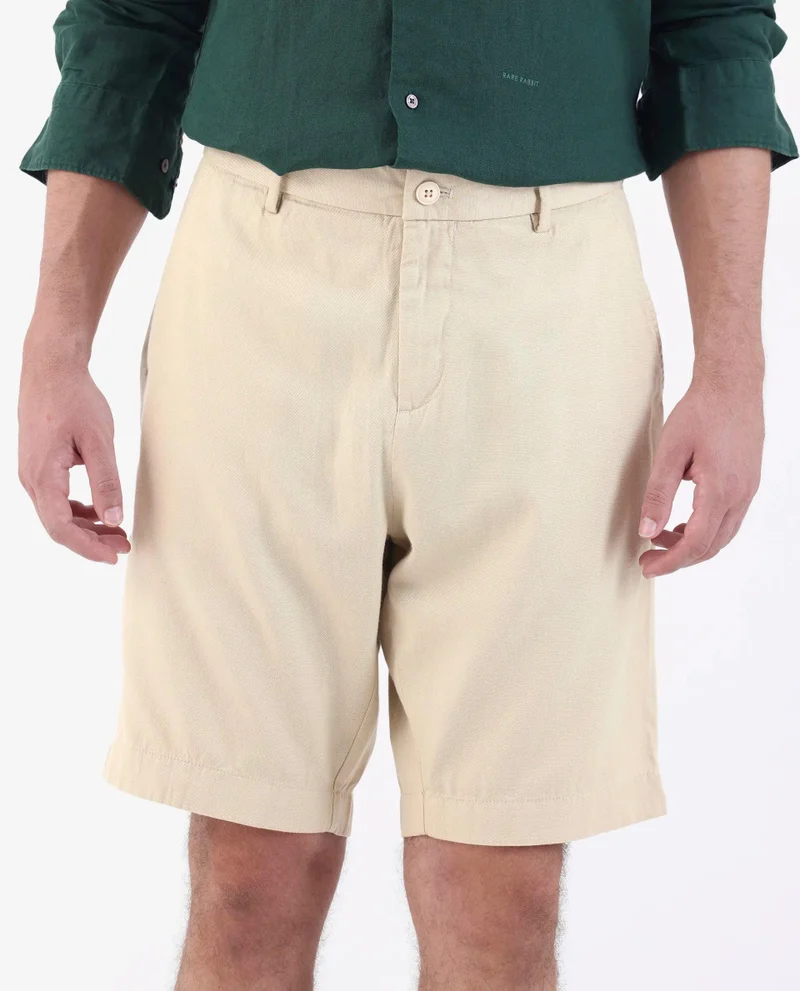 Rare Rabbit Men's Linen Blend Shorts