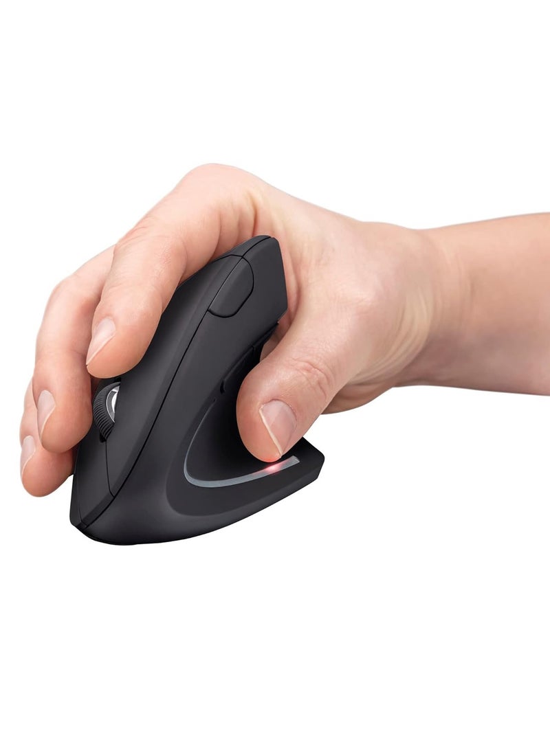 ماوس لاسلكي عمودي مريح W925، ماوس عمودي مريح USB 2.4 جيجا هرتز، 800/1200 /1600 نقطة في البوصة، لأجهزة الكمبيوتر المحمولة وسطح المكتب والكمبيوتر الشخصي والكمبيوتر المحمول