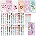 Glenmal 24 Pack Valentines Day Gifts for Kids Classroom Valentines Stationery Gift with Cards Multicolor Ballpoint Pen Opp Bags Bulk Valentine Party Favors for Kids Exchange Prize - Image 2