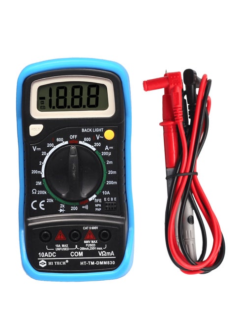 Digital Multimeter  - 4000 Counts Sharp LCD Display, Frequency & Capacitance Measurement