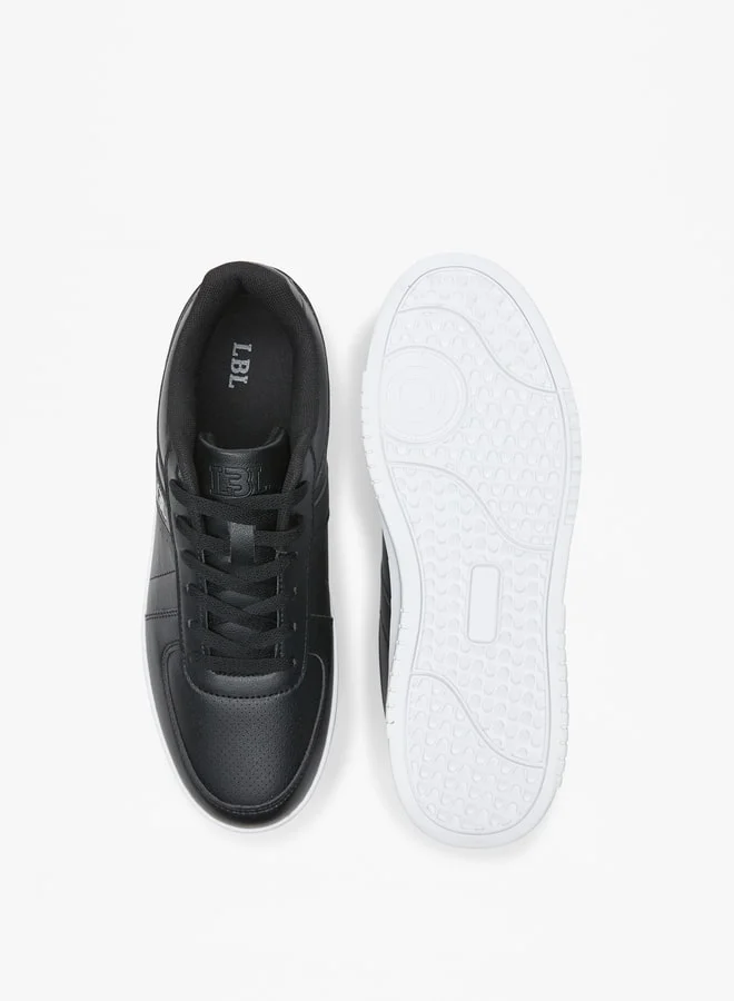 LBL by Shoexpress Men's Textured Lace-Up Low Ankle Sneakers