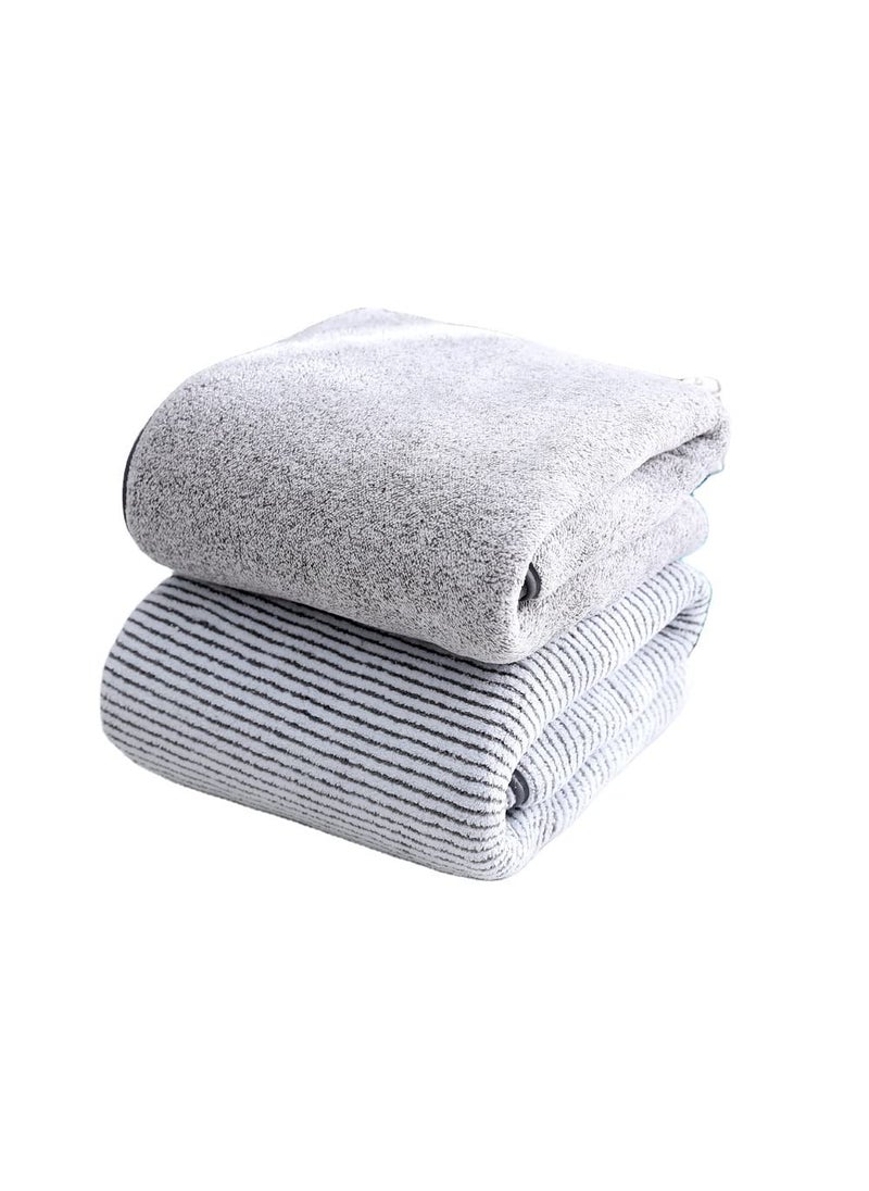 Trifecta Trifecta Soft Fluffy Microfiber Face hand Towel Makeup Remover Cloth Extra Soft Facial Cleansing Towel Bamboo Charcoal Washcloths for Face size 75 x 35 CM MIX 2 