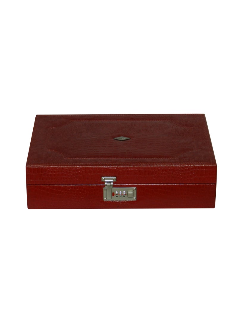 LAVERI LEATHER - Laveri Watch Box for Men Women (18 Slots), Premium  Leather Watch Case  Organizer Removable Pillow - Image 1
