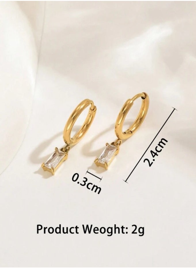 JewelryPalace 18k Gold Plated Stainless Steel Earring For Women  - Image 5