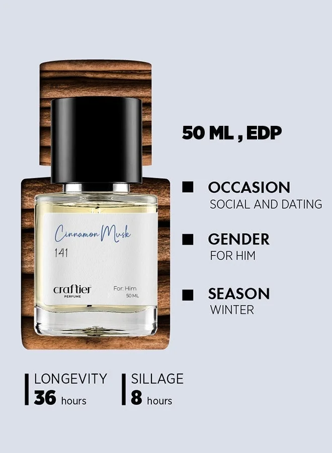 Craftier Perfume Inspired-Althair CINNAMON MUSK - Inspired of-ALTHAIR, Eau De Parfum for Men - 50ml, Long Lasting Spicy Fragrance Upto 36 Hrs, Travel Size Men's Perfume for Men | Best Price UAE