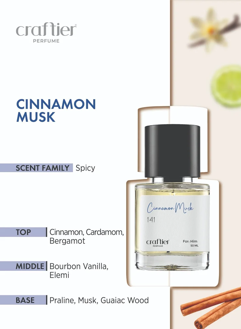 Craftier Perfume Inspired-Althair CINNAMON MUSK - Inspired of-ALTHAIR, Eau De Parfum for Men - 50ml, Long Lasting Spicy Fragrance Upto 36 Hrs, Travel Size Men's Perfume for Men | Best Price UAE